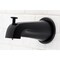 Kingston Brass K188E0 Diverter Tub Spout with Flange, Matte Black K188E0 - alternate 2